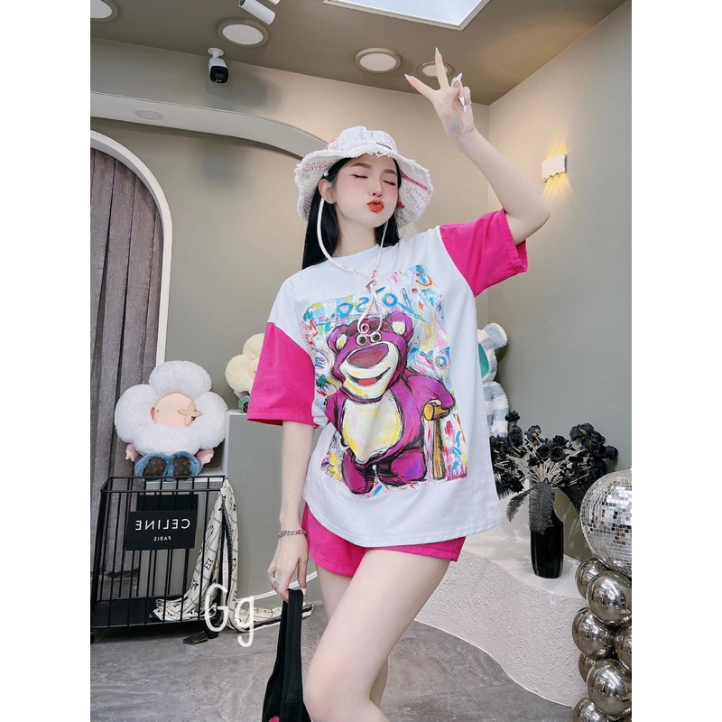 SET GẤU DÂU NGẮN 3D KÈM HÌNH THẬT