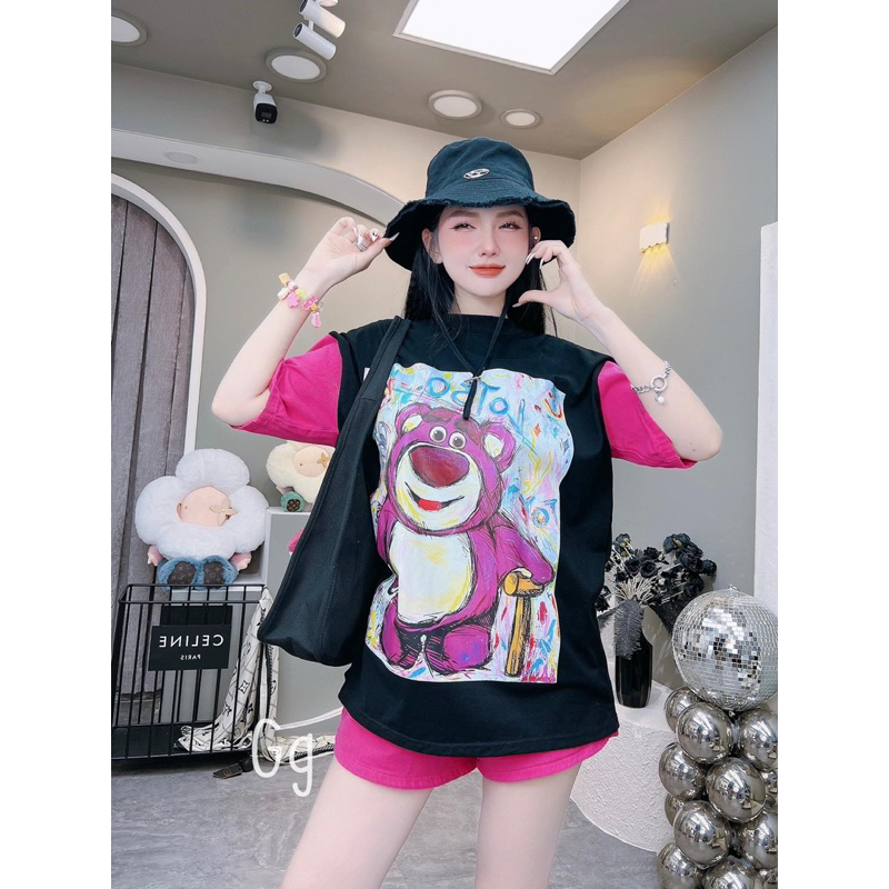 SET GẤU DÂU NGẮN 3D KÈM HÌNH THẬT