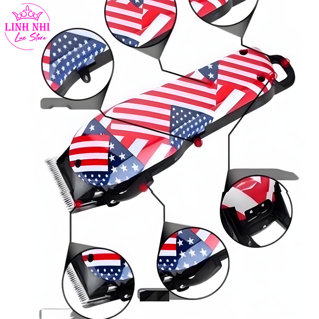 Tông đơ cắt tóc cao cấp KEMEI KM-830 | Tăng đơ dùng cho SALON, Thợ chuyên nghiệp - Linh Nhi Lux Store