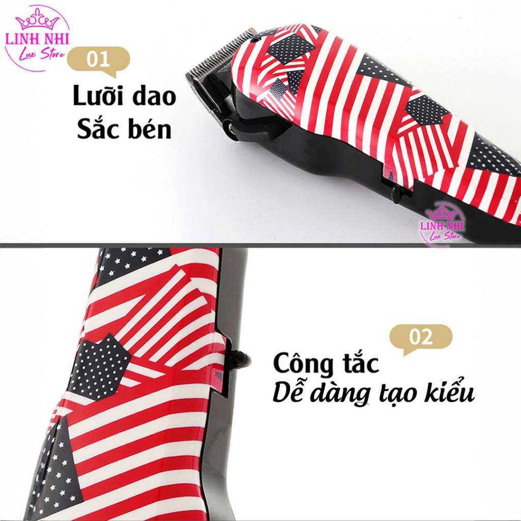 Tông đơ cắt tóc cao cấp KEMEI KM-830 | Tăng đơ dùng cho SALON, Thợ chuyên nghiệp - Linh Nhi Lux Store