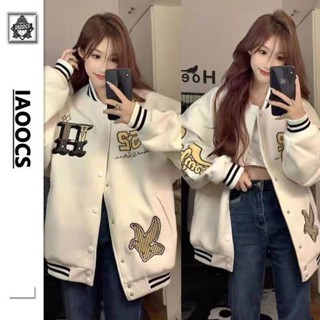 Áo khoác bomber varsity chữ H/ chữ P style hàn quốc dành cho  nam và nữ