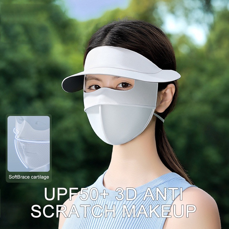 Khẩu Trang Lụa Siêu Mát Chống Tia UV Có Vành ( nội địa trung )