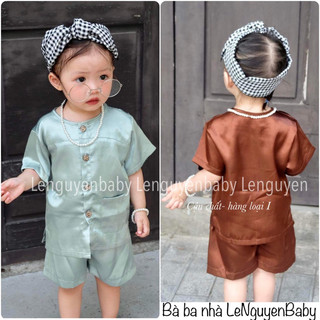 Quần áo trẻ em sét bà ba Đùi + Kèm khăn cho bé