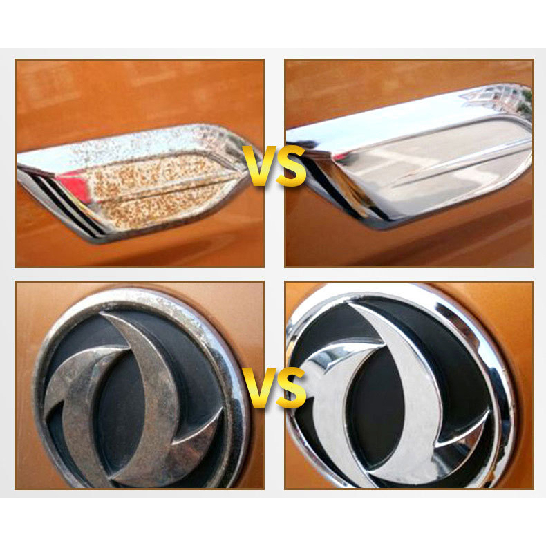 Đánh Bóng Inox - Tẩy Bóng Logo Ô tô Xe Máy, Vệ Sinh Viền Chrome, Tẩy Cặn Bám Bẩn, Vệt Nước Đọng Oxy Hóa - Duhali