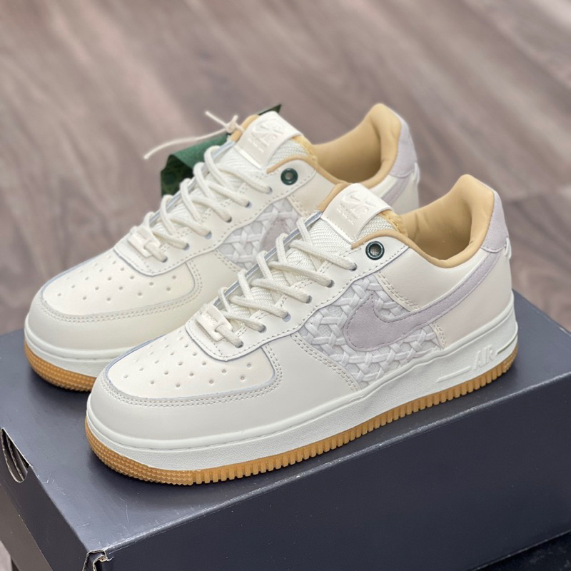 JDK STORE_Giày Sneaker Af1 Nai-Ke Low 07 Bamboo Nâu Be