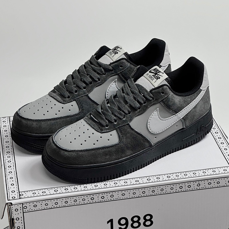 JDK STORE_Giày Sneaker AF1 Xám Đen Siêu Đỉnh