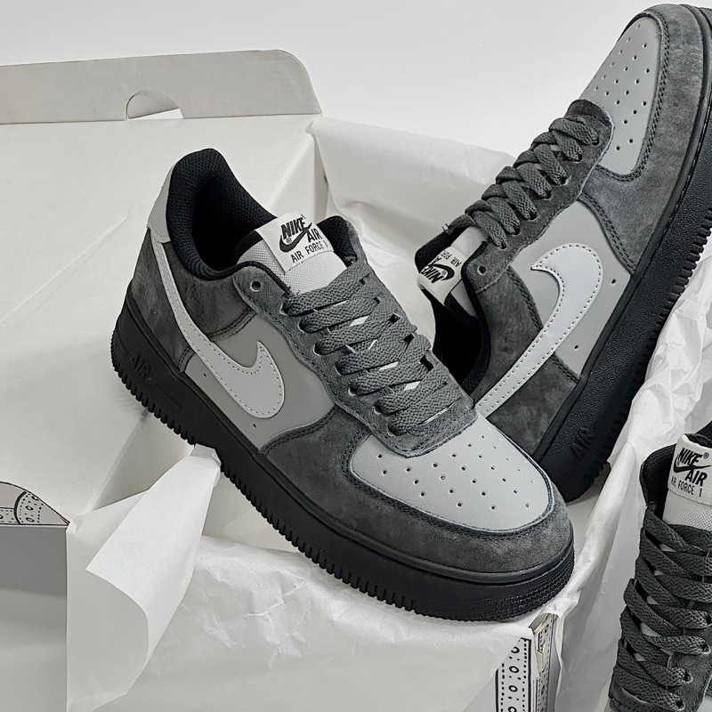 JDK STORE_Giày Sneaker AF1 Xám Đen Siêu Đỉnh