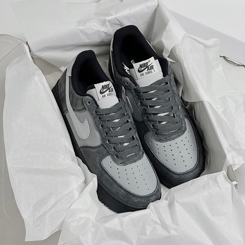 JDK STORE_Giày Sneaker AF1 Xám Đen Siêu Đỉnh