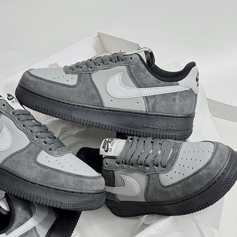 JDK STORE_Giày Sneaker AF1 Xám Đen Siêu Đỉnh