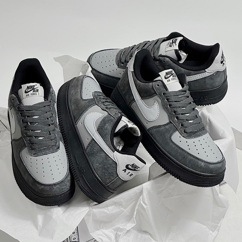 JDK STORE_Giày Sneaker AF1 Xám Đen Siêu Đỉnh