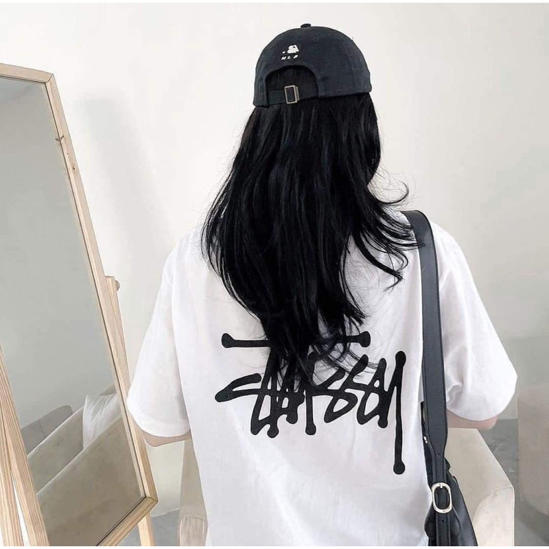 ÁO THUN STUSSY UNISEX - BASIC LOGO CHÍNH HÃNG FULL BỌC TAG