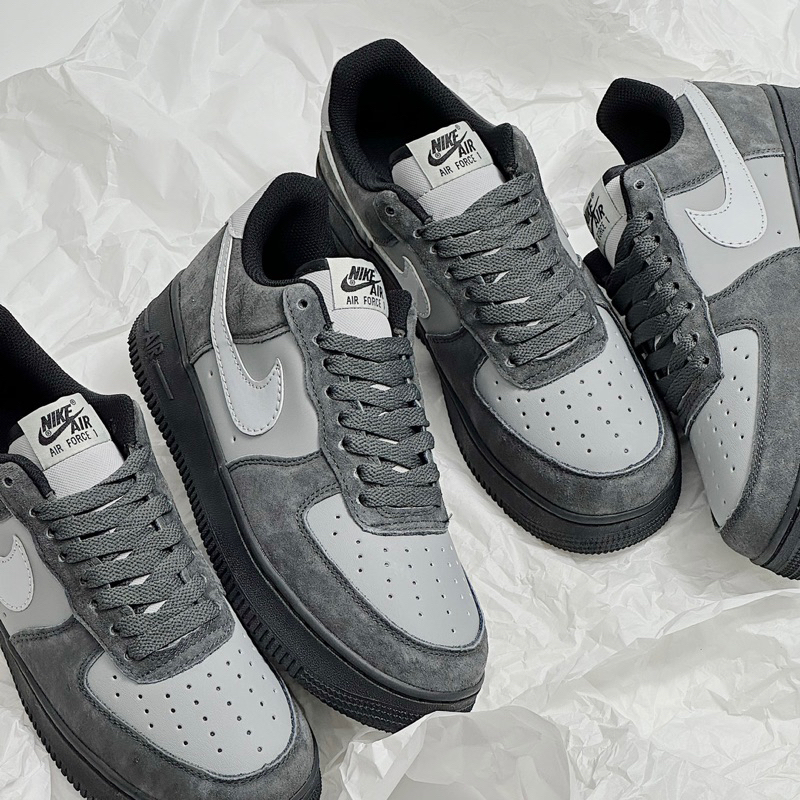 JDK STORE_Giày Sneaker AF1 Xám Đen Siêu Đỉnh