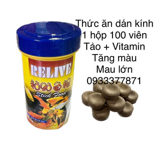 Thức ăn dán RELIVE 50g (100 viên) cho cá cảnh - Hàng Công Ty