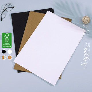 20 Tờ Giấy Kraft MIYUNA - A4 - 150gsm Chất lượng Nhật dùng làm sổ tay vẽ, thiệp, Hard Kraft Paper, Brown Kraft Paper