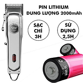 Tông đơ cắt tóc Kemei 1998, Tông đơ Thân Nhôm Nguyên Khối Chuyên Nghiệp Cho Salon Và Gia Đình