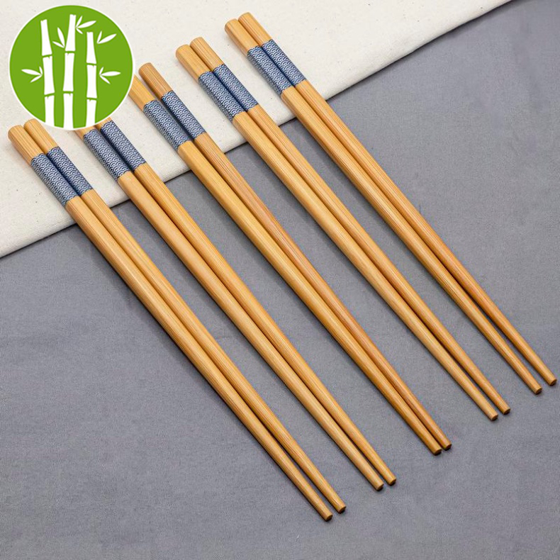Đũa Tre Viền Xanh thời thượng chống mốc không hoạt chất Hàng xuất đi Loại 1 hàng hiệu Tre Phương Bắc - Hộp 10 Đôi