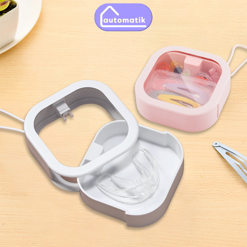 Hộp Nhựa Mini Nắp Xoay Automatik Đựng Máng Niềng Răng, Dụng Cụ Nha Khoa, Đựng Khay Niềng, Vật Dụng Nhỏ