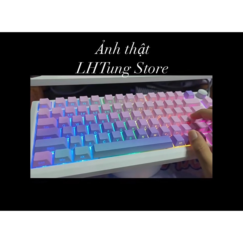 KEYCAP GRADIENT XUYÊN LED DOUBLESHOT~CHERRY PROFILE