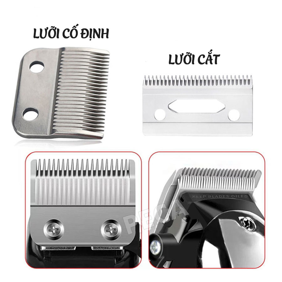 Tông đơ cắt tóc Kemei 1998, Tông đơ Thân Nhôm Nguyên Khối Chuyên Nghiệp Cho Salon Và Gia Đình