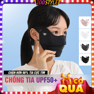 Khăn Che Mặt Bản Cao Cấp Logo Chống Nắng 2/3 Mặt - Khẩu Trang Chống Nắng