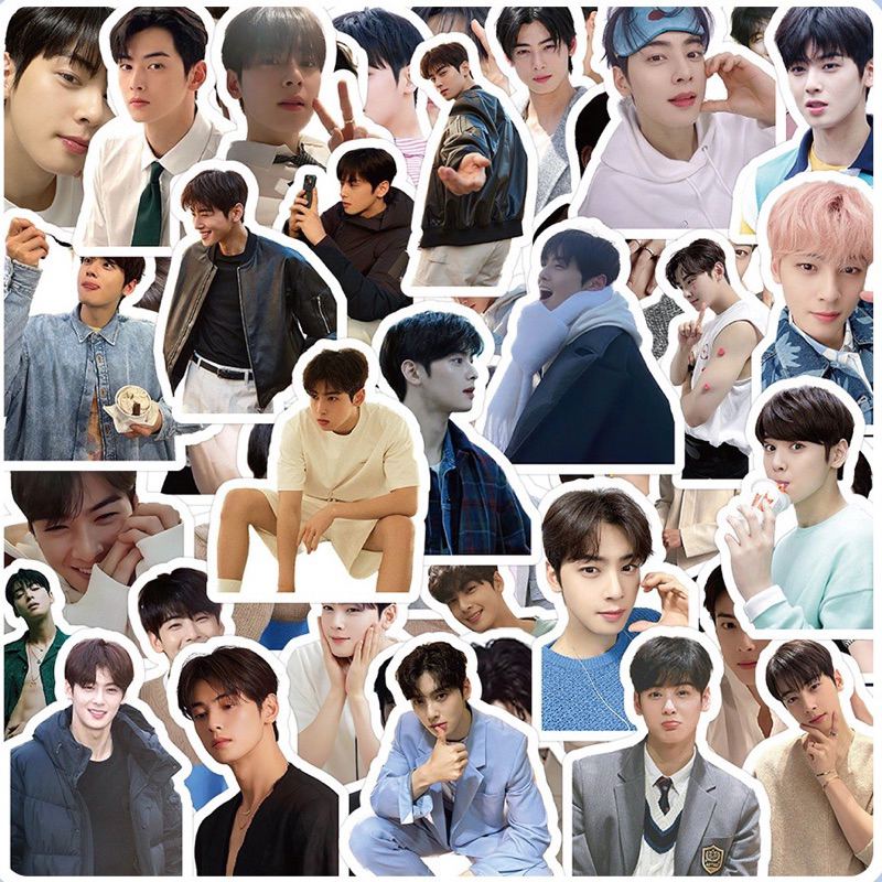 Combo 60 stickers Cha Eun Woo