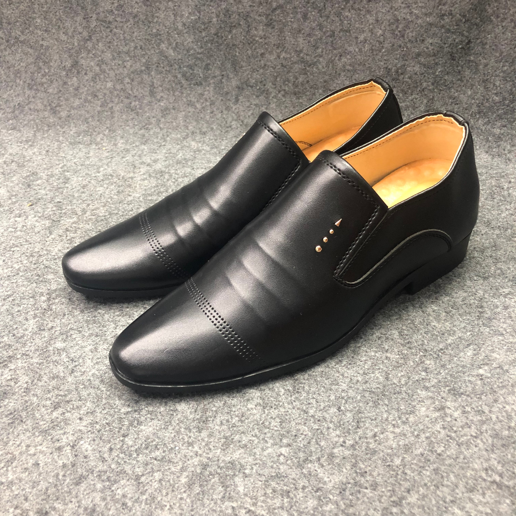 Giày tây nam da mềm, tăng chiều cao ẩn 6-7cm, đế đã khâu chất liệu cao su nguyên tấm chống trơn cao cấp OHS420