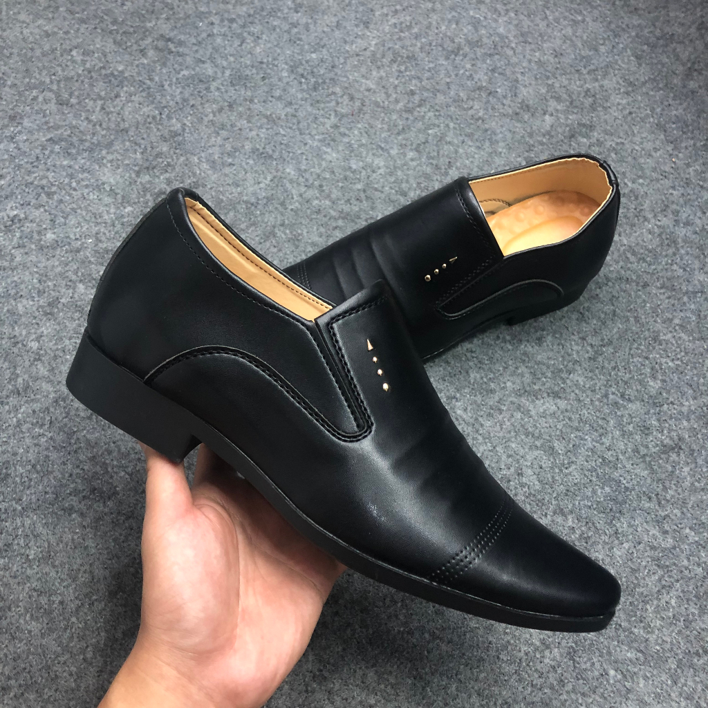 Giày tây nam da mềm, tăng chiều cao ẩn 6-7cm, đế đã khâu chất liệu cao su nguyên tấm chống trơn cao cấp OHS420