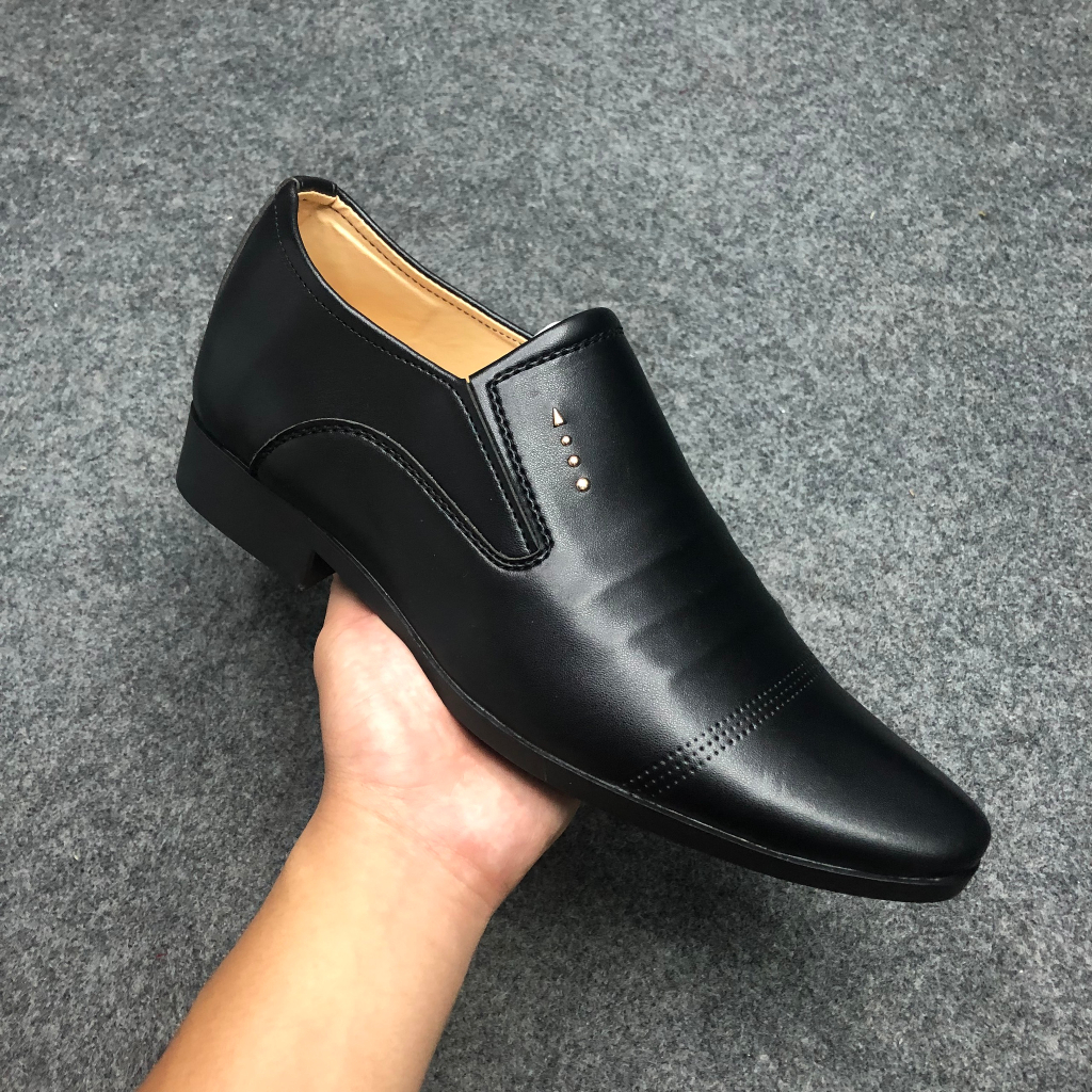 Giày tây nam da mềm, tăng chiều cao ẩn 6-7cm, đế đã khâu chất liệu cao su nguyên tấm chống trơn cao cấp OHS420