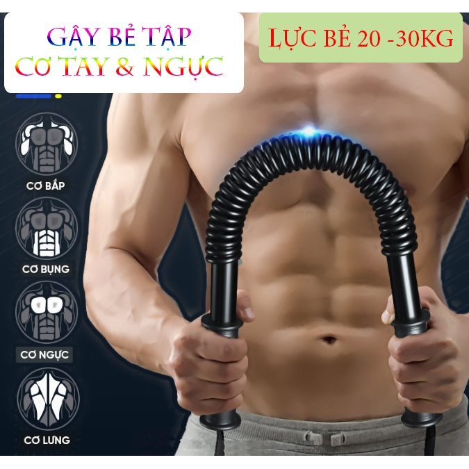 Thanh lò xo gậy lò xo Titan tập cơ tay 20kg, 30kg, 40kg, 50kg hàng chuẩn cao cấp