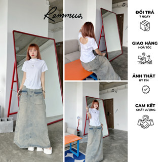 Ran Top - Áo thun khoét lưng phong cách coquette Remmus dành cho nữ