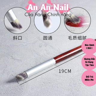 Cọ dặm omber gỗ đầu tròn thân to, lông dày - cọ loại đẹp