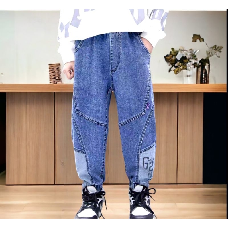 Quần jean dài bé trai sz 18_55kg ,quần bò dài bé đi học đi chơi chất mềm co giãn