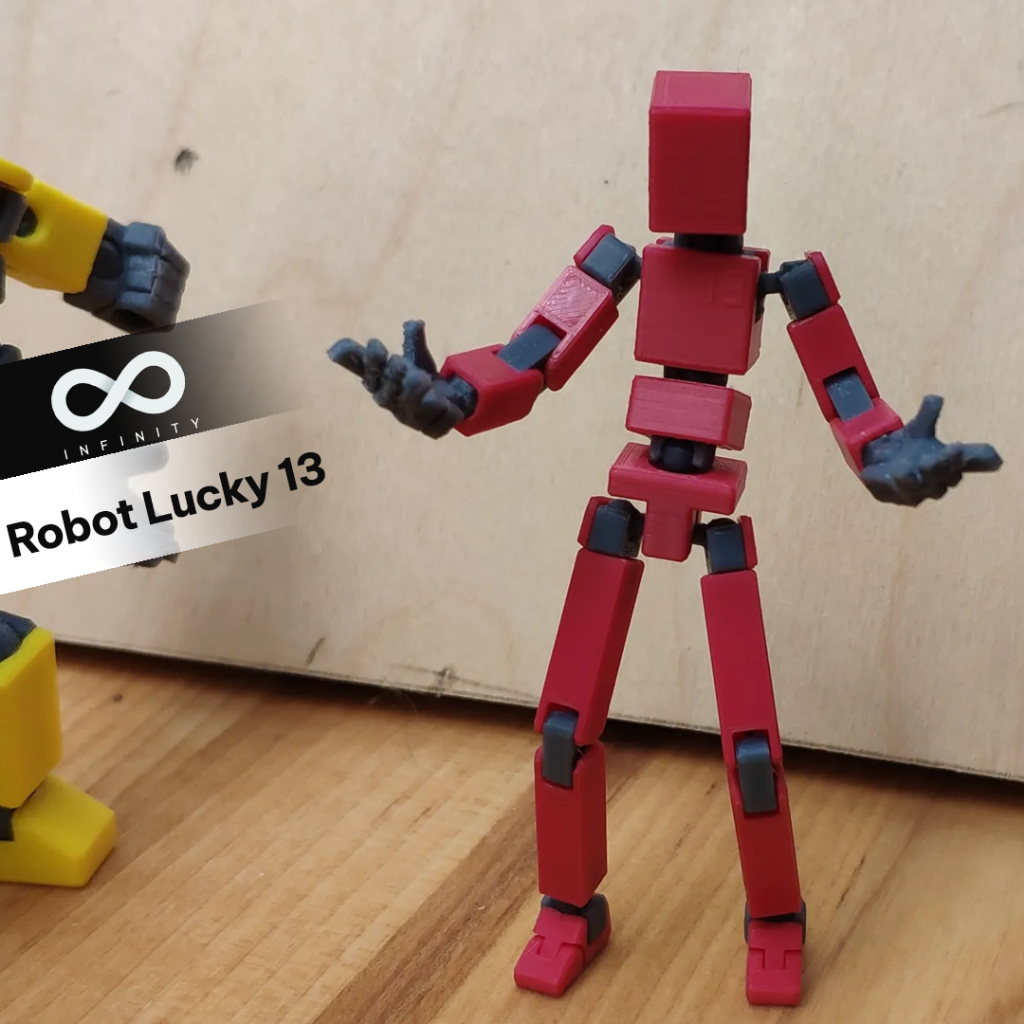 Kit Mô Hình Figure Robot Lucky 13 Với Khớp Cử Động Siêu Thật