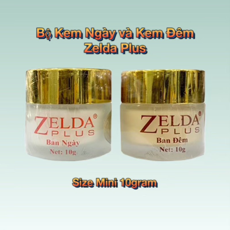 Combo Kem Face Zelda Plus Dưỡng Trắng Da Ngày Đêm Mini 10gram