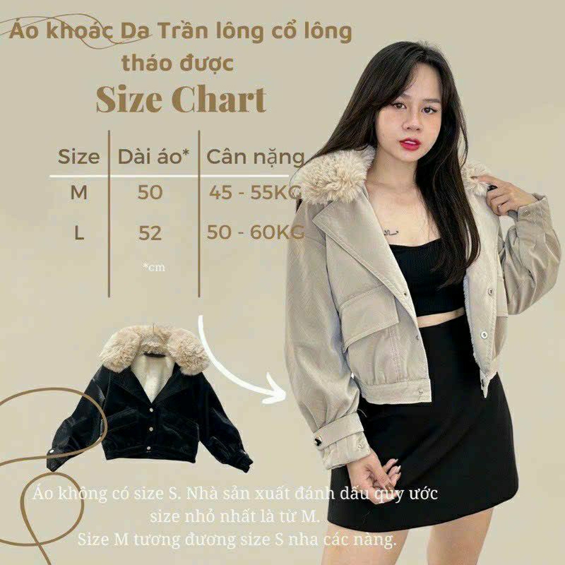 Áo Khoác Nữ Da Lộn Hàng Quảng Châu, áo khoác mùa đông, áo khoác da cổ có lông dời