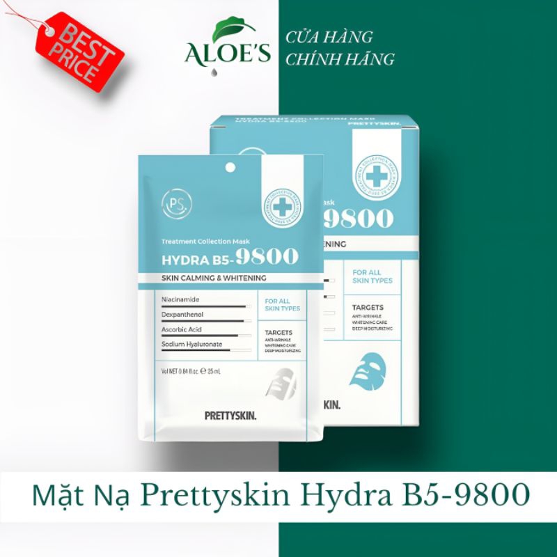 MẶT NẠ PHỤC HỒI DƯỠNG TRẮNG HYDRA B5-9800 PRETTYSKIN