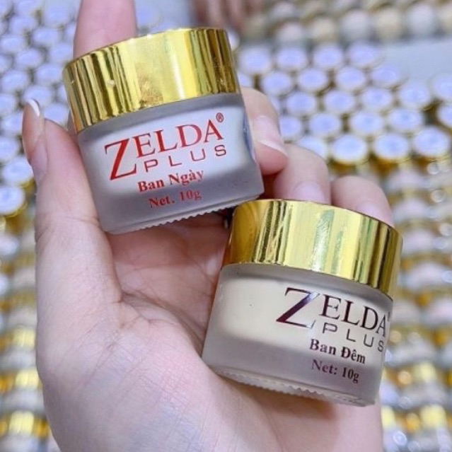 Combo Kem Face Zelda Plus Dưỡng Trắng Da Ngày Đêm Mini 10gram