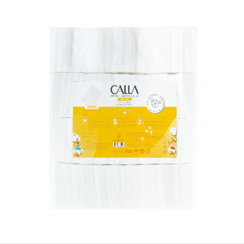 Bông  Tẩy Trang Bạch Tuyết CALLA mềm mịn gói 500g