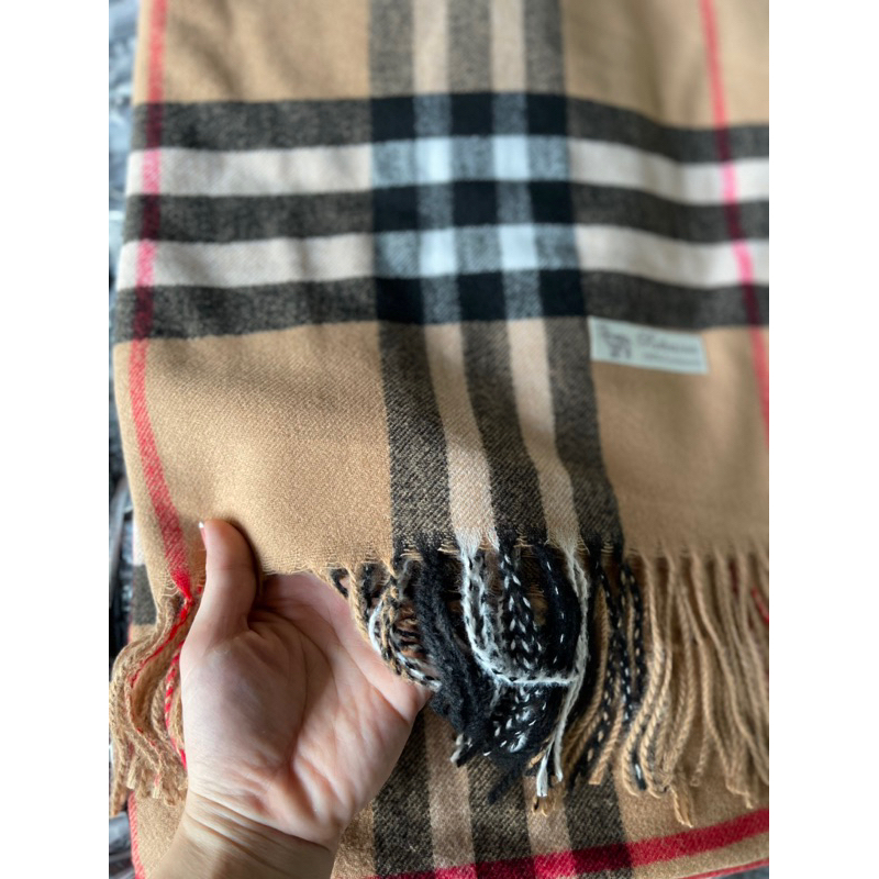 Khăn dạ hoạ tiết BBR size 65x180cm