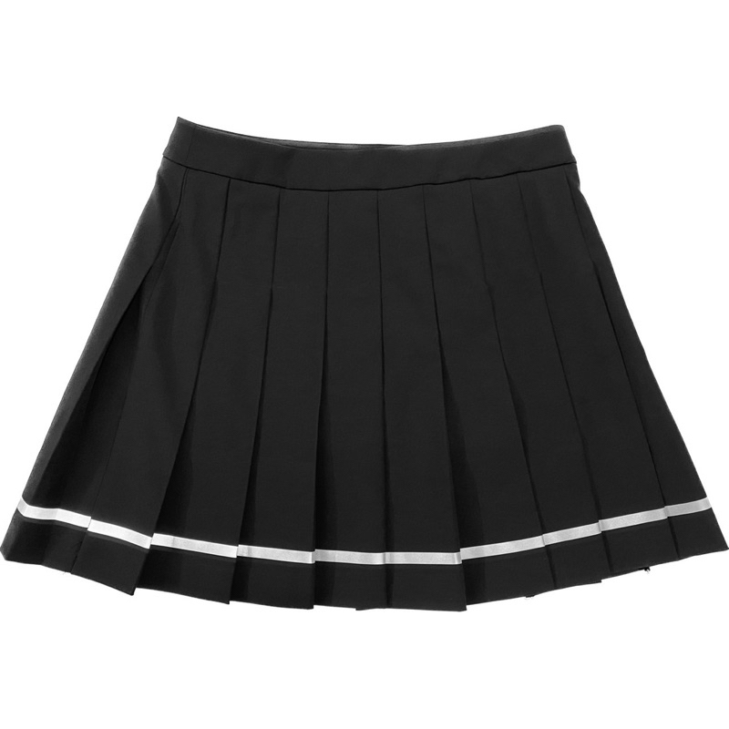 Chân váy golf xếp ly màu đen