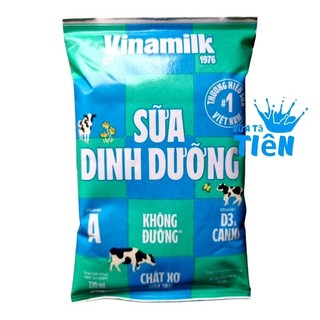 Combo 10 bịch Sữa dinh dưỡng Vinamilk không đường - Bịch 220ml X 10