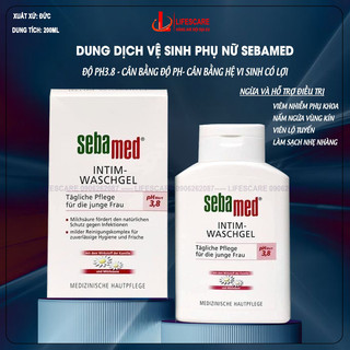 Dung dịch vệ sinh phụ nữ Sebamed Đức pH3.8 chuẩn cân bằng pH giúp làm sạch nhẹ nhàng vùng kín