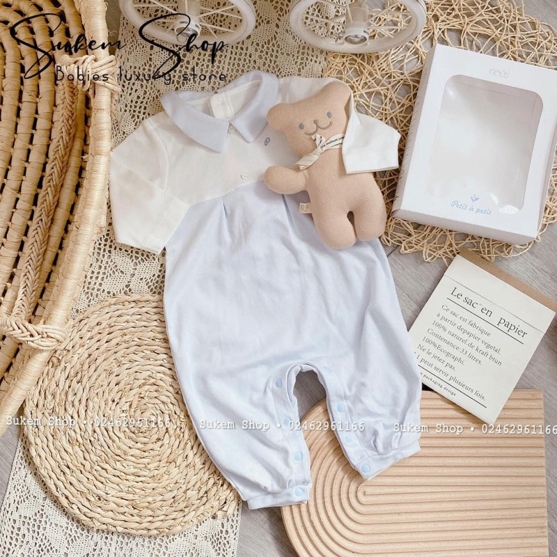 Nous- Bộ Body dài tay cho bé từ 0-12 tháng