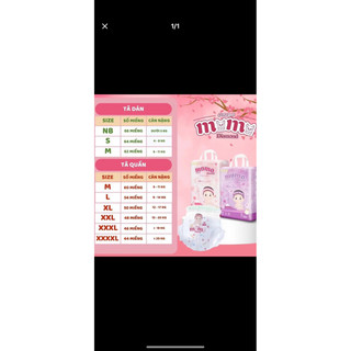 Combo 02 bỉm MomoDiamond Oganic