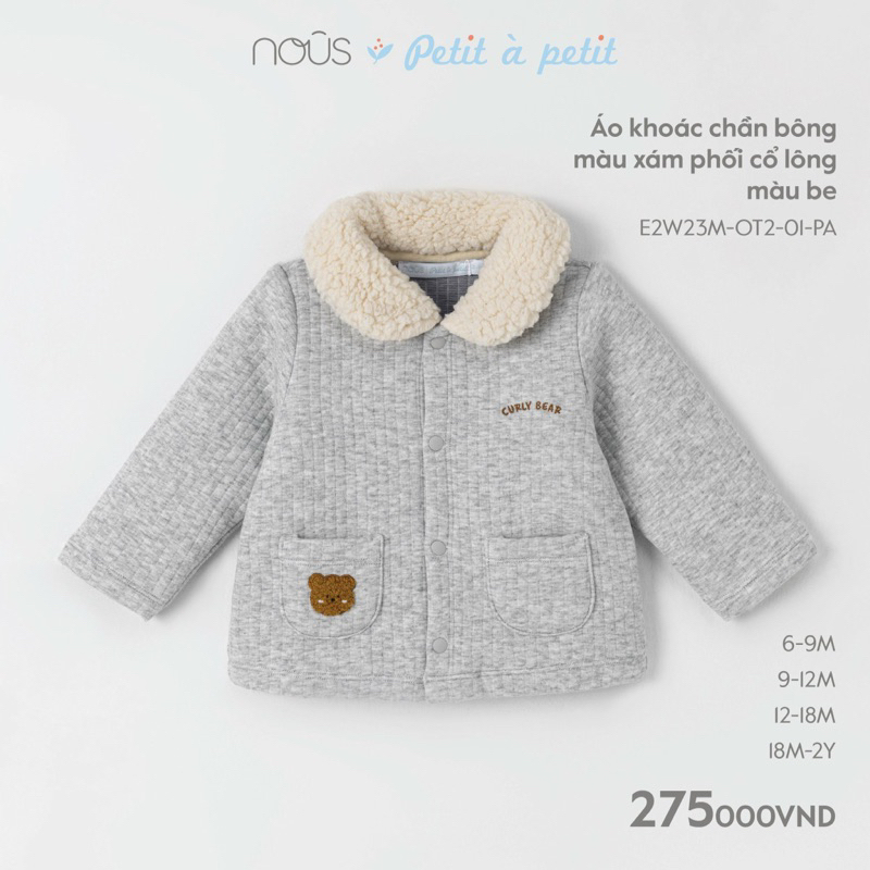Áo khoác Nous trần bông các mẫu mới - NOUS NU Bông - NOUS 2024