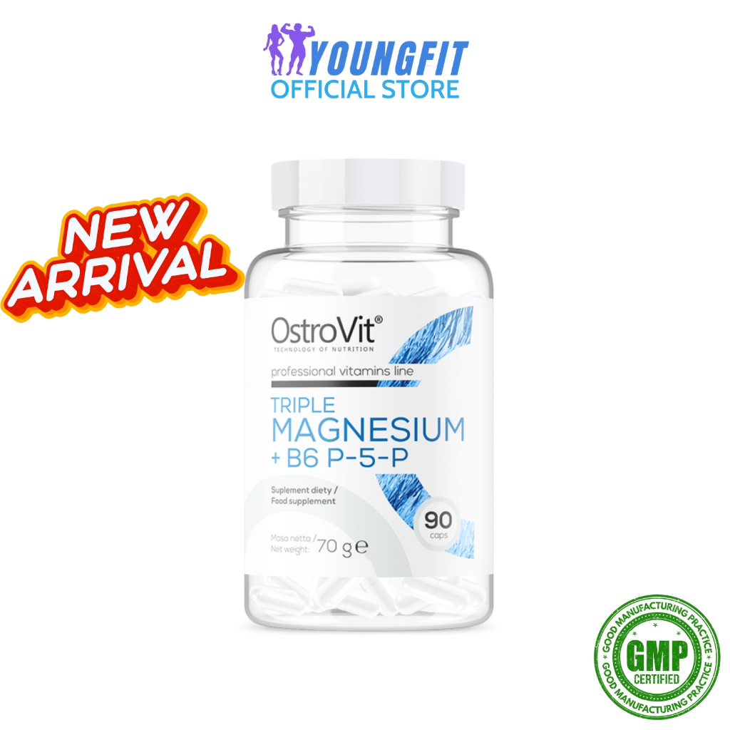 Viên Uống Triple Magnesium B6 P-5-P Hỗ Trợ Giấc Ngủ Điều Hòa Tâm Trạng OstroVit  - YoungFit x Best Nutrition