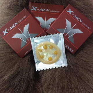 Bao cao su X-Men Siêu mỏng Gắn Bi Tăng Khoái cảm - BCS Xmen có 6 Bi lớn - Hộp 1 chiếc ( che tên sản phẩm khi giao hàng )