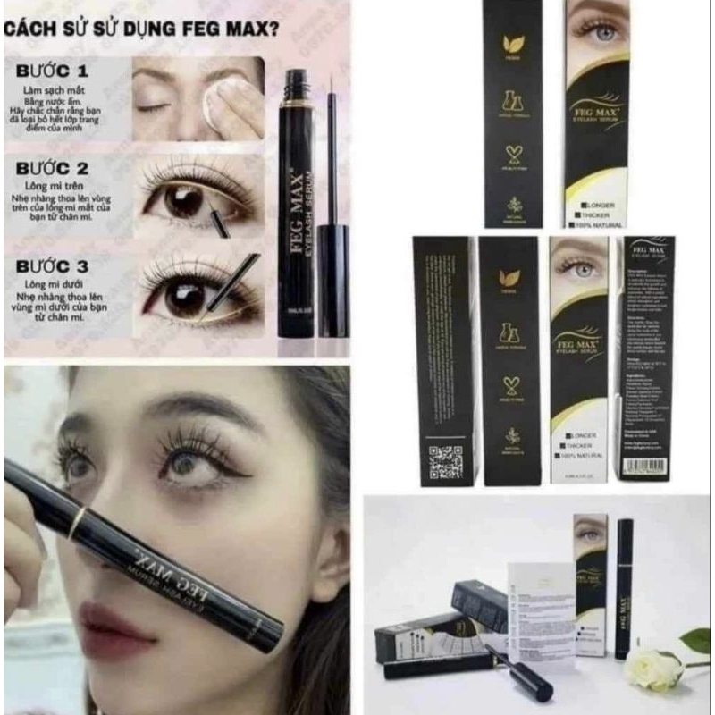 Dưỡng mi & chân mày ngày & đêmkhông cay không rụng và không thâm mắt,Kích mi & chân mày mọc dài và đậm