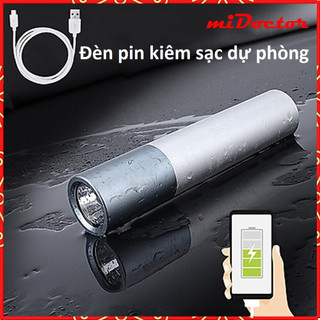 Đèn pin mini siêu sáng kiêm sạc dự phòng midoctor ck2 - chính hãng