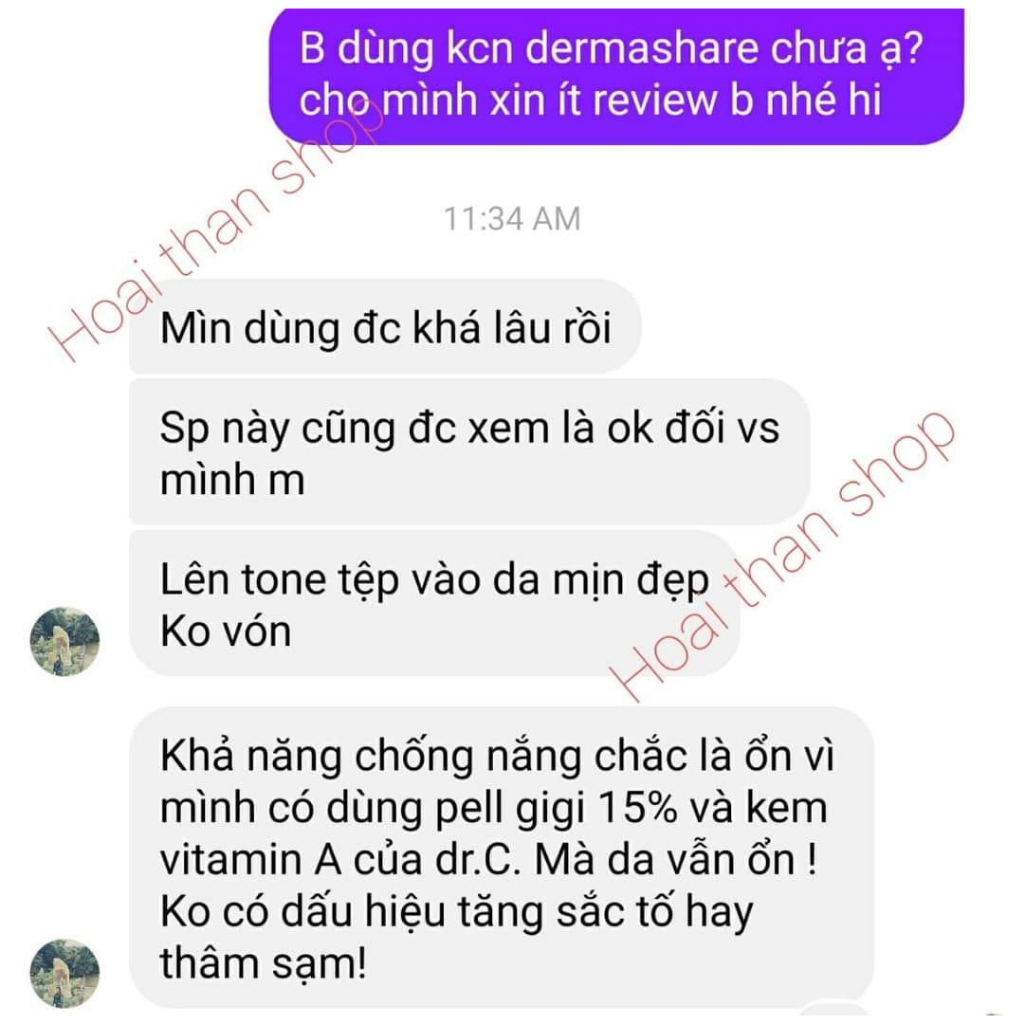 KEM CHỐNG NẮNG DERMASHARE